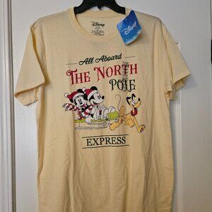 NWT Disney All Aboard the North Pole Express Shirt Size XL